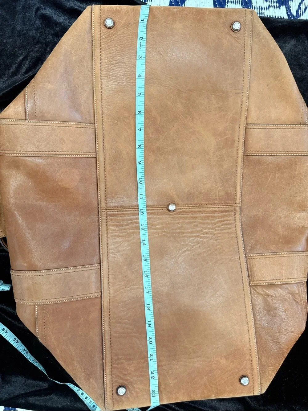 Coach 2006 5J03 Men's Leather Weekender Bag - Tan